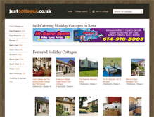 Tablet Screenshot of justcottages.co.uk